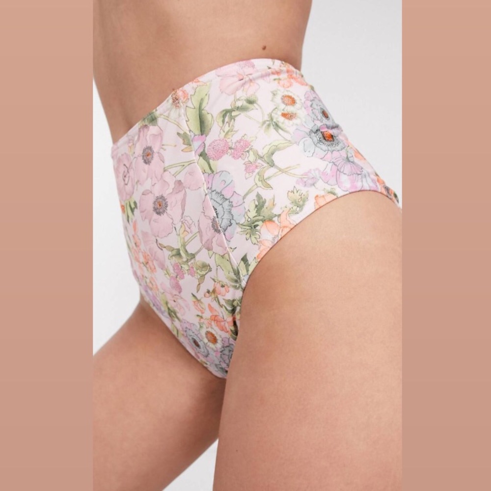 ASOS | pastel high waist bikini bottom